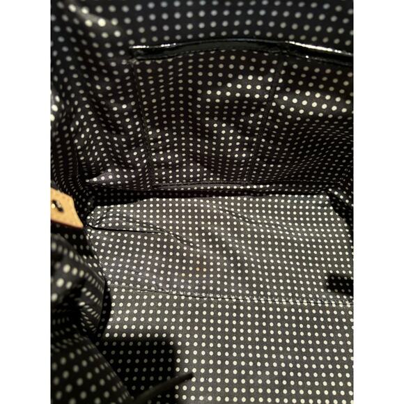 KATE SPADE Boerum Hill Anisha Beige & Black Patent Leather Shoulder Bag - Picture 6 of 9